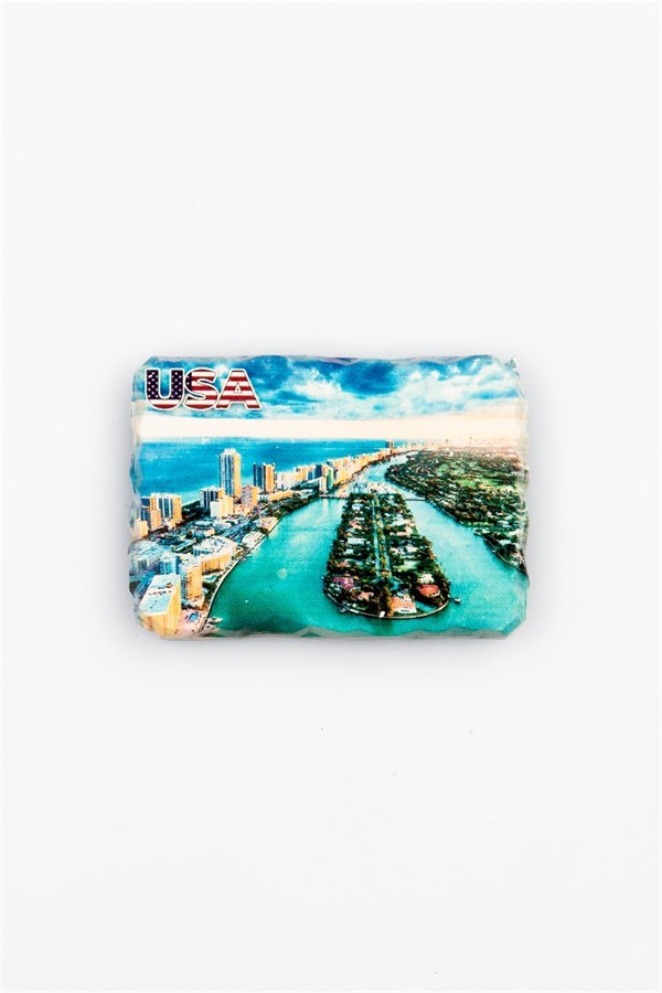 Amerika Birleşik DevletleriDünyadan HediyelerKRTSKRKMGNT-195Keskin Hediyelik Eşya Ve TekstilABD Miami Temalı Kırık Magnet