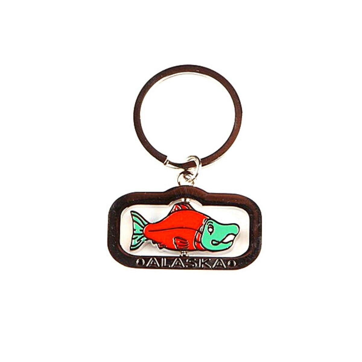 Amerika Birleşik DevletleriDünyadan HediyelerANHTR-MTLSMN02Keskin Hediyelik Eşya Ve TekstilAlaska Somon Balığı Figür Anahtarlık