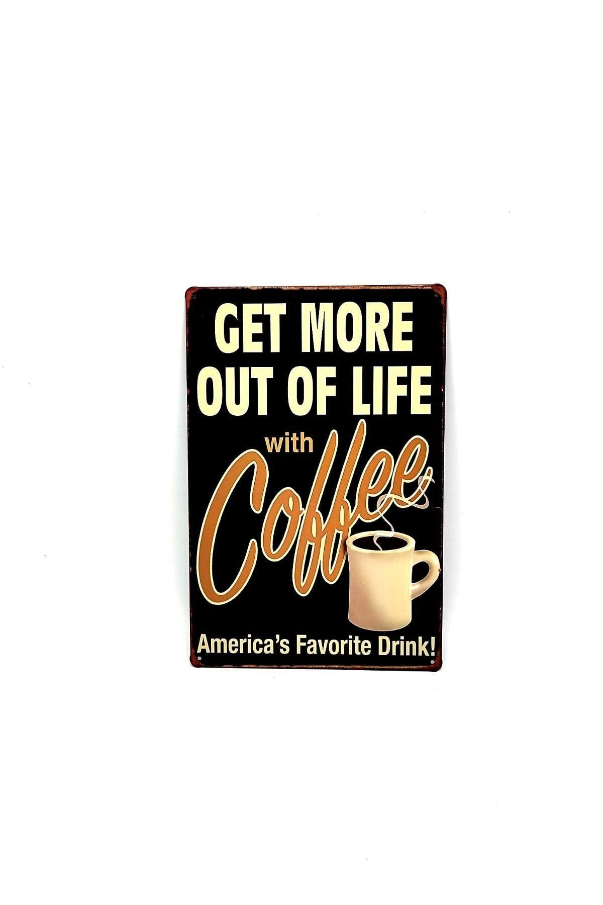 Amerika Birleşik DevletleriDünyadan HediyelerPLKMNK-01Keskin Hediyelik Eşya Ve TekstilDekoratif Plaka Amerikan Kahvesi