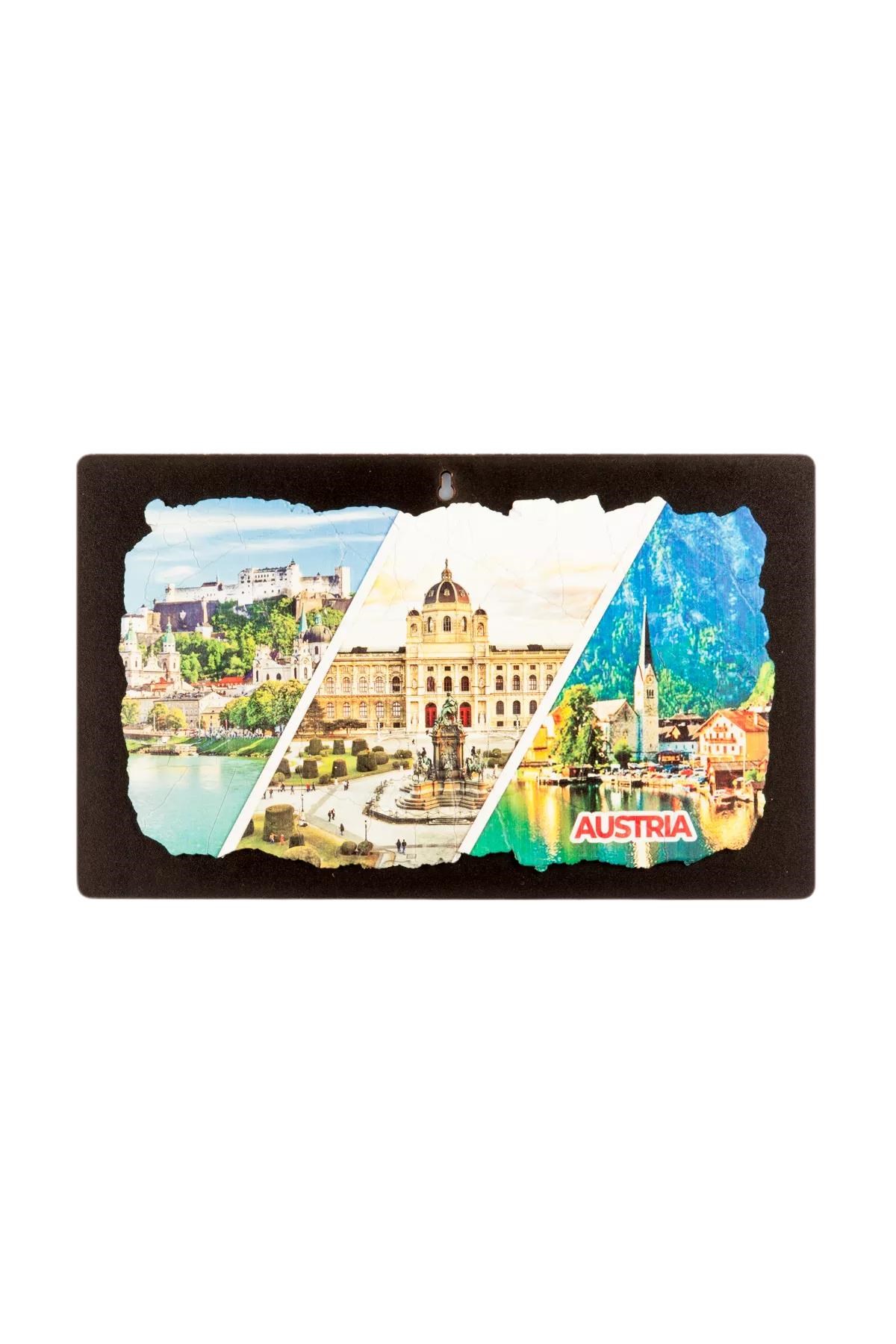 AvusturyaDünyadan HediyelerKRTS-013Keskin Hediyelik Eşya Ve TekstilAvusturya Temalı Ahşap Fresco Tablo