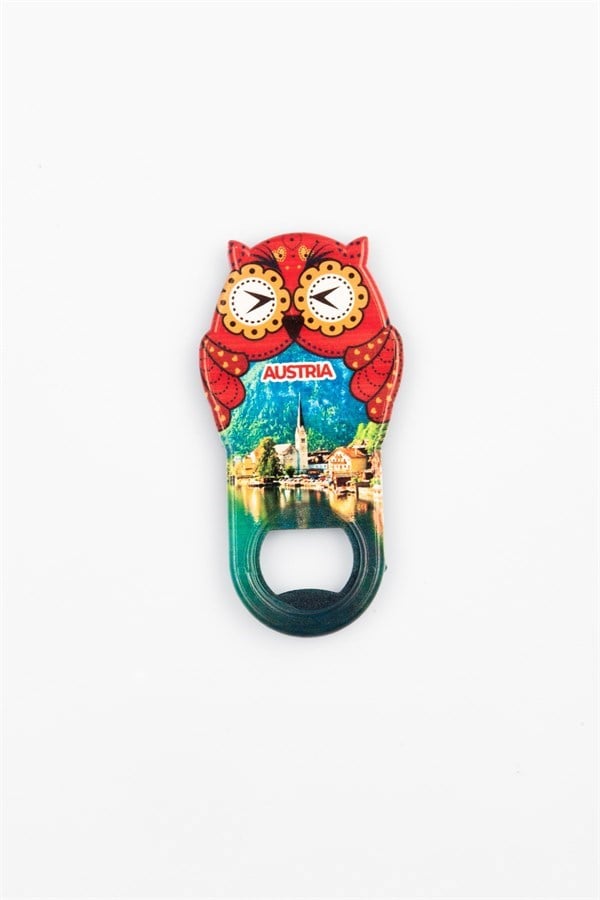 AvusturyaDünyadan HediyelerMGNTBYKŞACK-10252Keskin Hediyelik Eşya Ve TekstilAvusturya Temalı Baykuş Magnet Kapak Açacak
