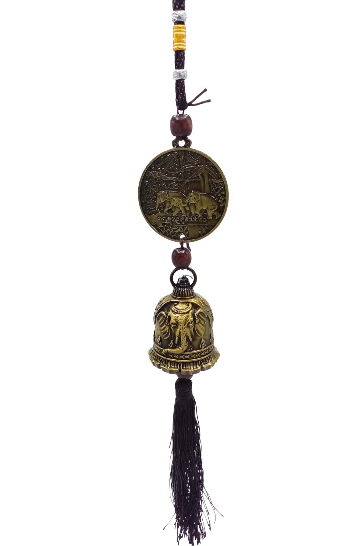 ÇinDünyadan HediyelerDNY-HDALK2265Keskin Hediyelik Eşya Ve TekstilÇin Feng Shui Şans ve Bereket Metal Para Çan 40 cm