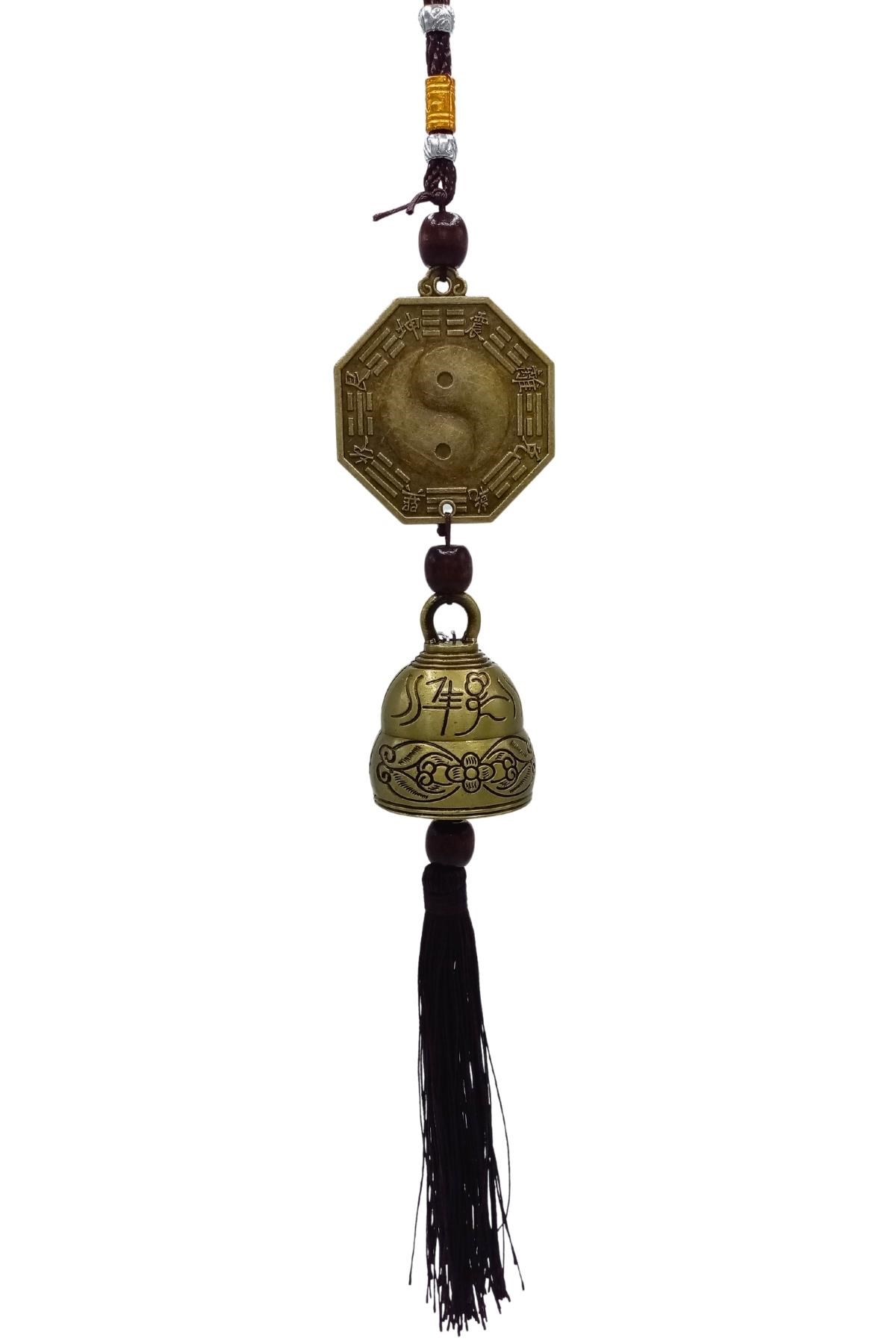 ÇinDünyadan HediyelerDNY-HDALK2266Keskin Hediyelik Eşya Ve TekstilÇin Feng Shui Şans ve Bereket Metal Bagua Çan 40 cm
