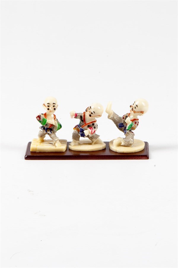 ÇinDünyadan HediyelerOKCUBY-095251S3Keskin Hediyelik Eşya Ve TekstilKarateci Çocuk 3 Lü Biblo Stantlı 14 cm