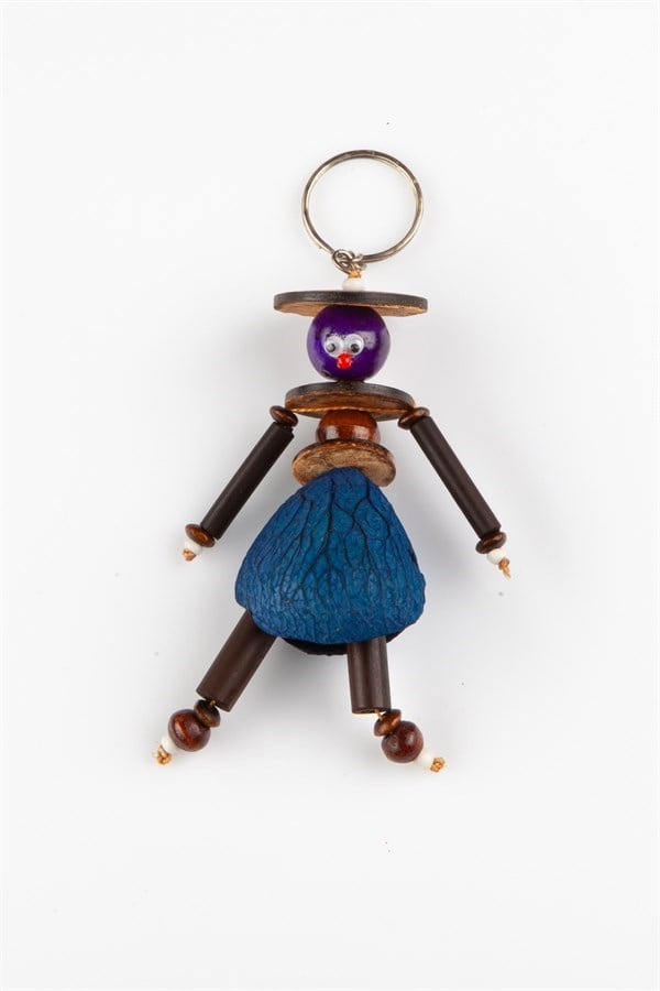 EndonezyaDünyadan HediyelerANHTR-MNGS01Keskin Hediyelik Eşya Ve TekstilMangis Anahtarlik Yerli Kadın Figürü Mavi