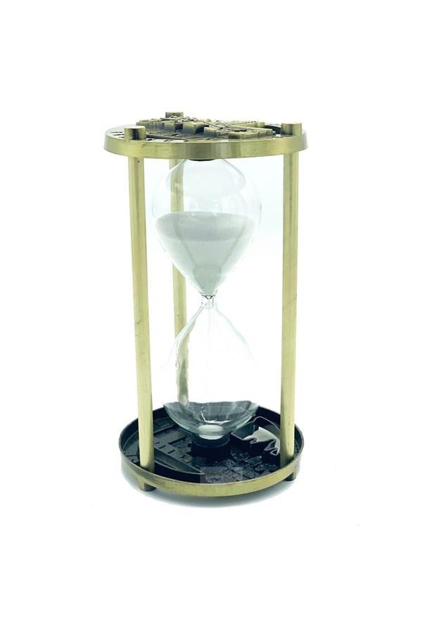 FransaDünyadan HediyelerISTC-EYF-013Keskin Hediyelik Eşya Ve TekstilMetal Kum Saati Eyfel Kulesi Paris 15 Dakika No:4