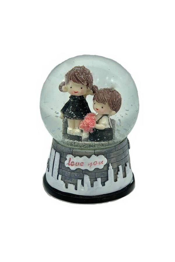 FransaDünyadan HediyelerSAG303130Keskin Hediyelik Eşya Ve TekstilKar Küresi Sevgili Temalı 9 cm No:2