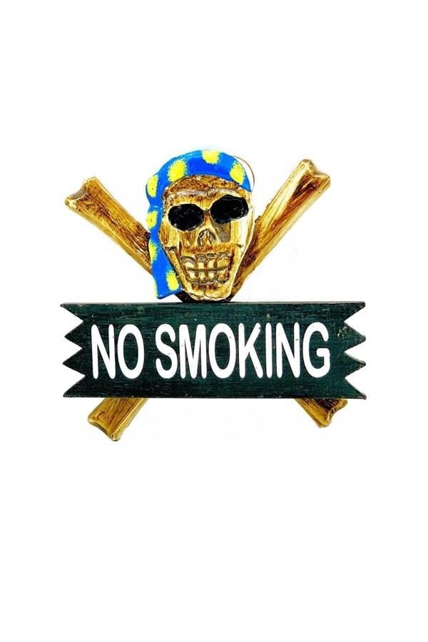 Güney Afrika CumhuriyetiDünyadan HediyelerOZ-AHŞDVRSUZU3Keskin Hediyelik Eşya Ve TekstilAhşap Kuru Kafa No Smoking Kapı Süsü