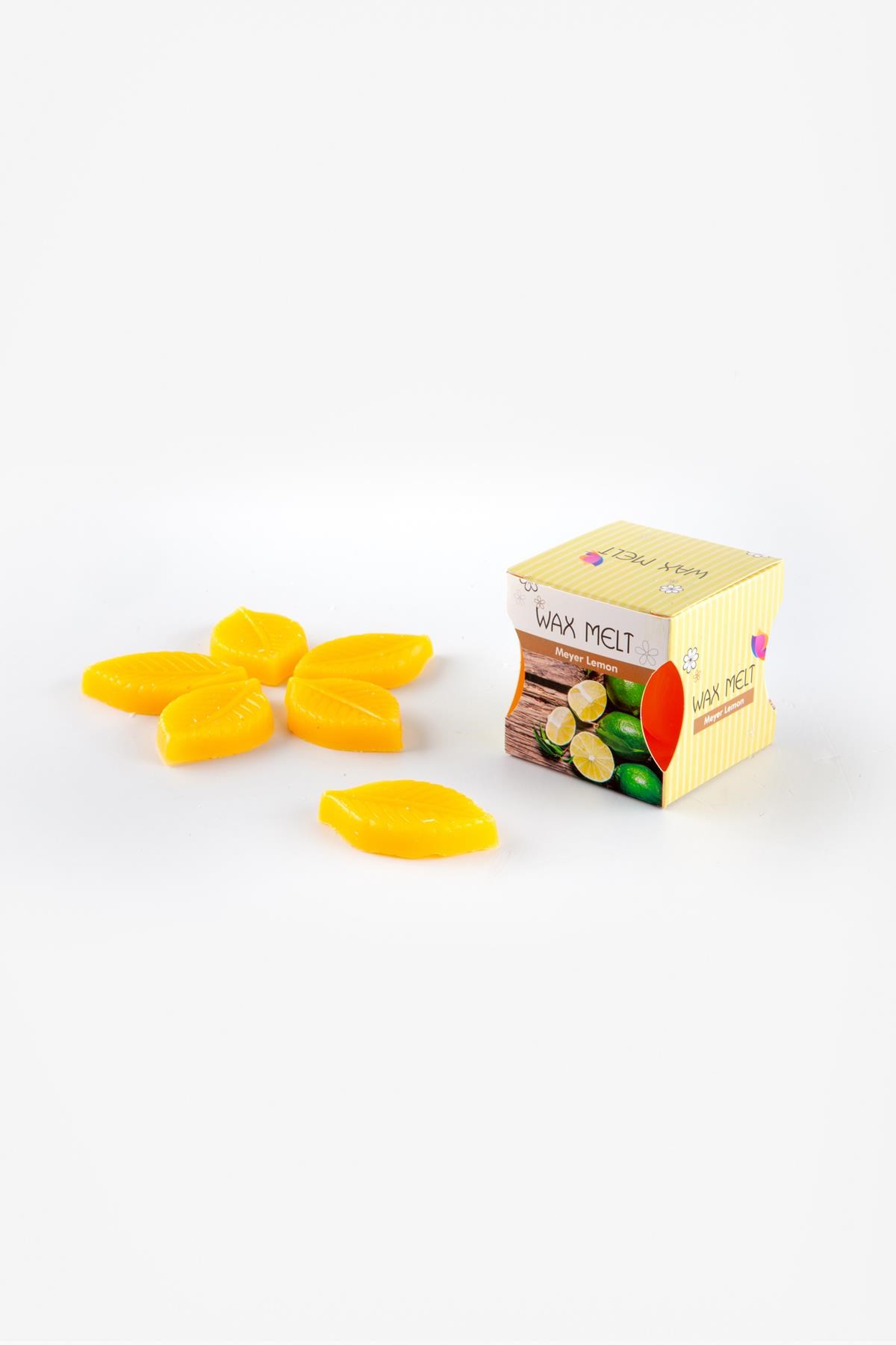 HindistanDünyadan HediyelerC0032-07Keskin Hediyelik Eşya Ve TekstilWax Limon Kokulu Eriyen Yaprak Mum 6 Adet