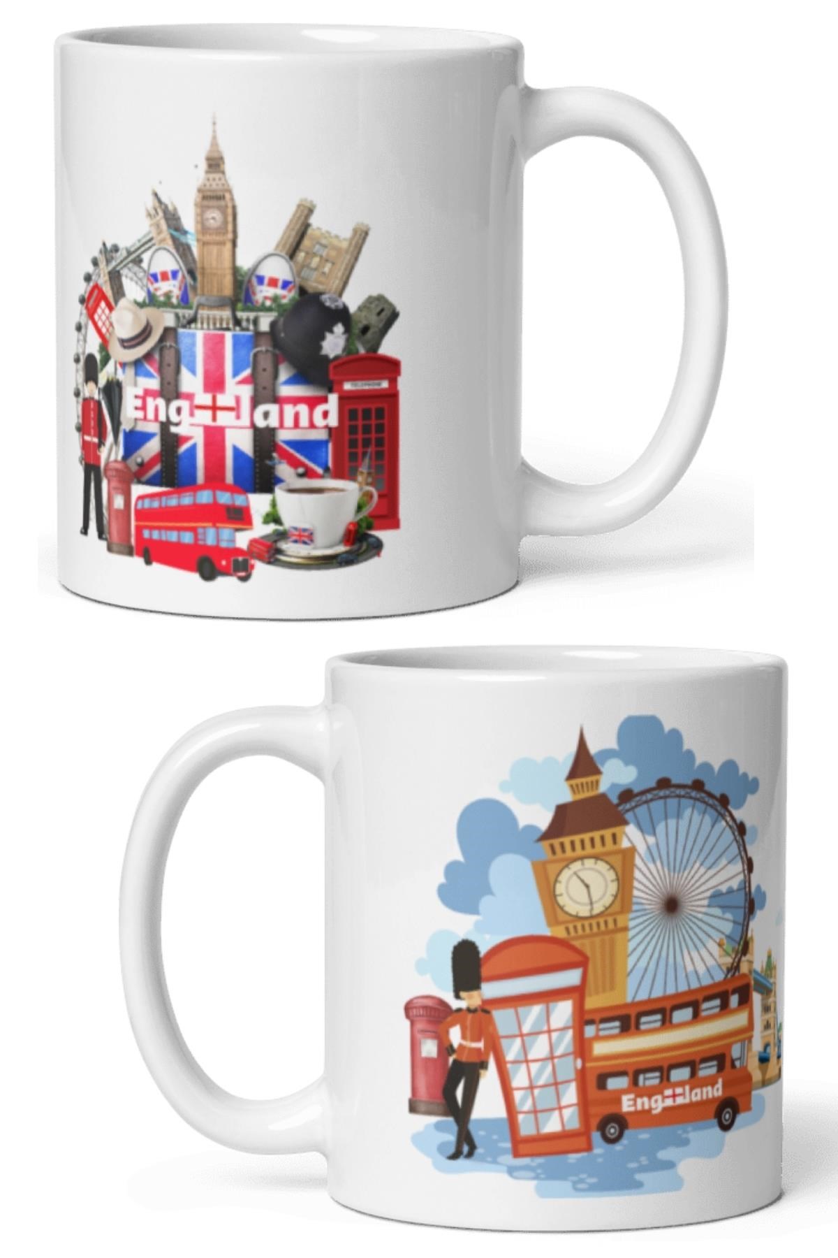İngiltereDünyadan HediyelerDNY-HDMUGB08Keskin Hediyelik Eşya Ve Tekstilİngiltere Kupa Bardak 2 Adet Seyahat Hatıra England Mug