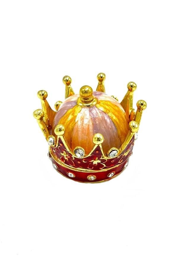 İngiltereDünyadan HediyelerTHTKRBG-1566Keskin Hediyelik Eşya Ve Tekstilİngiltere Kral Tacı Swarovski Taşlı Mücevher Kutusu No:1
