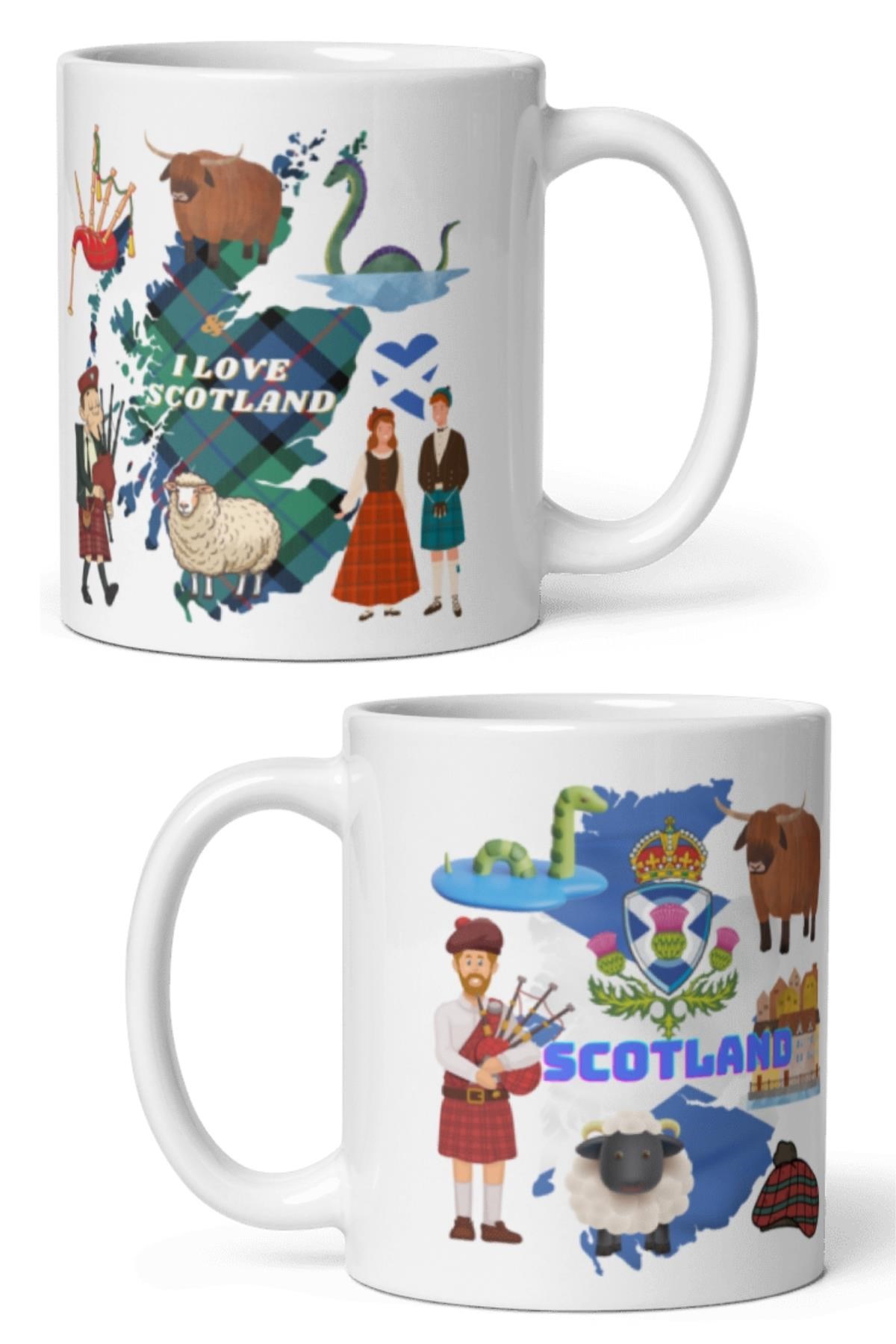 İskoçyaDünyadan HediyelerDNY-HDMUGB10Keskin Hediyelik Eşya Ve Tekstilİskoçya Kupa Bardak 2 Adet Seyahat Hatıra Scotland Mug