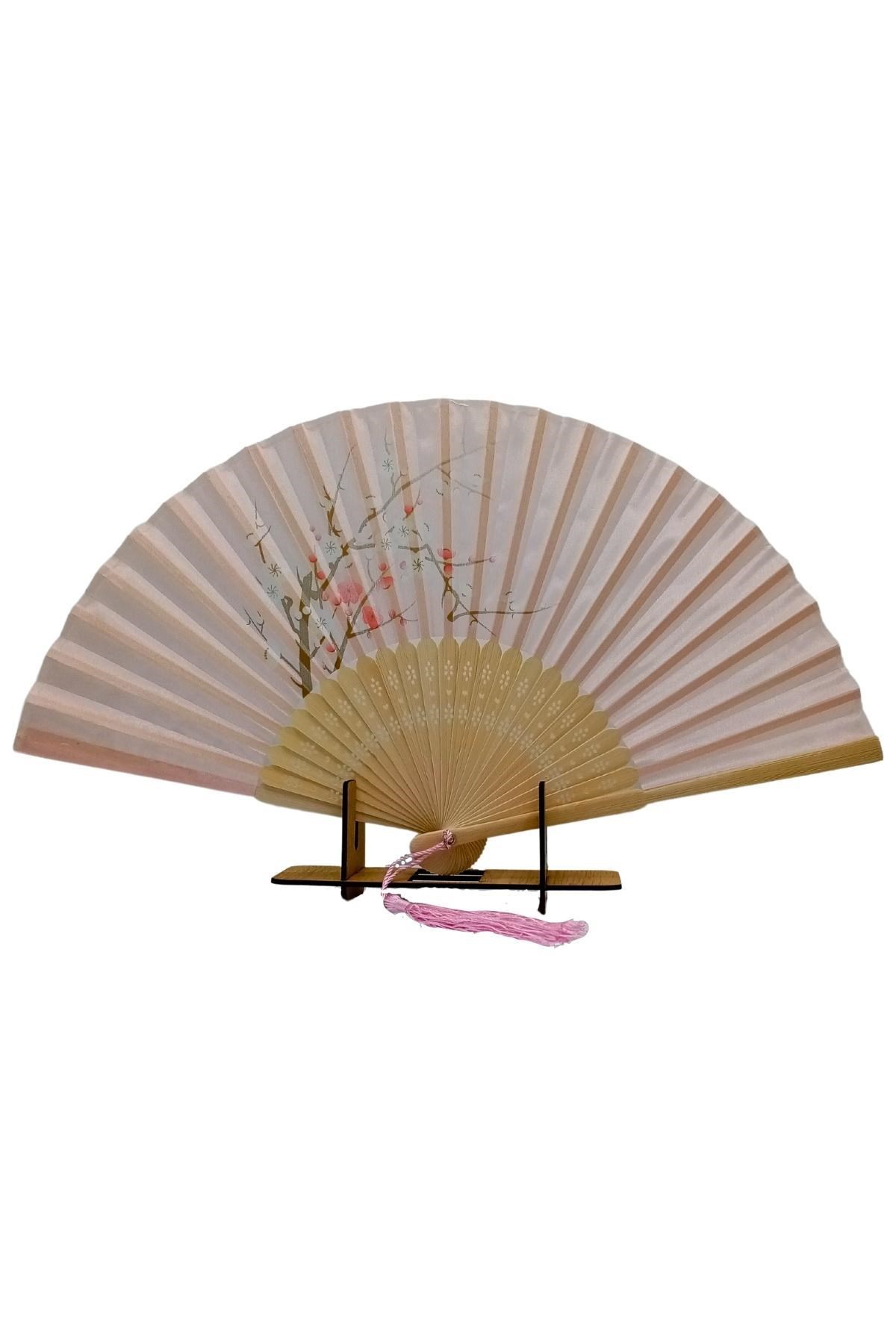 JaponyaDünyadan HediyelerDNY-HD100698Keskin Hediyelik Eşya Ve TekstilJapon Bambu Kumaş Yelpaze Çanta Boy Stant Hediyeli No.16