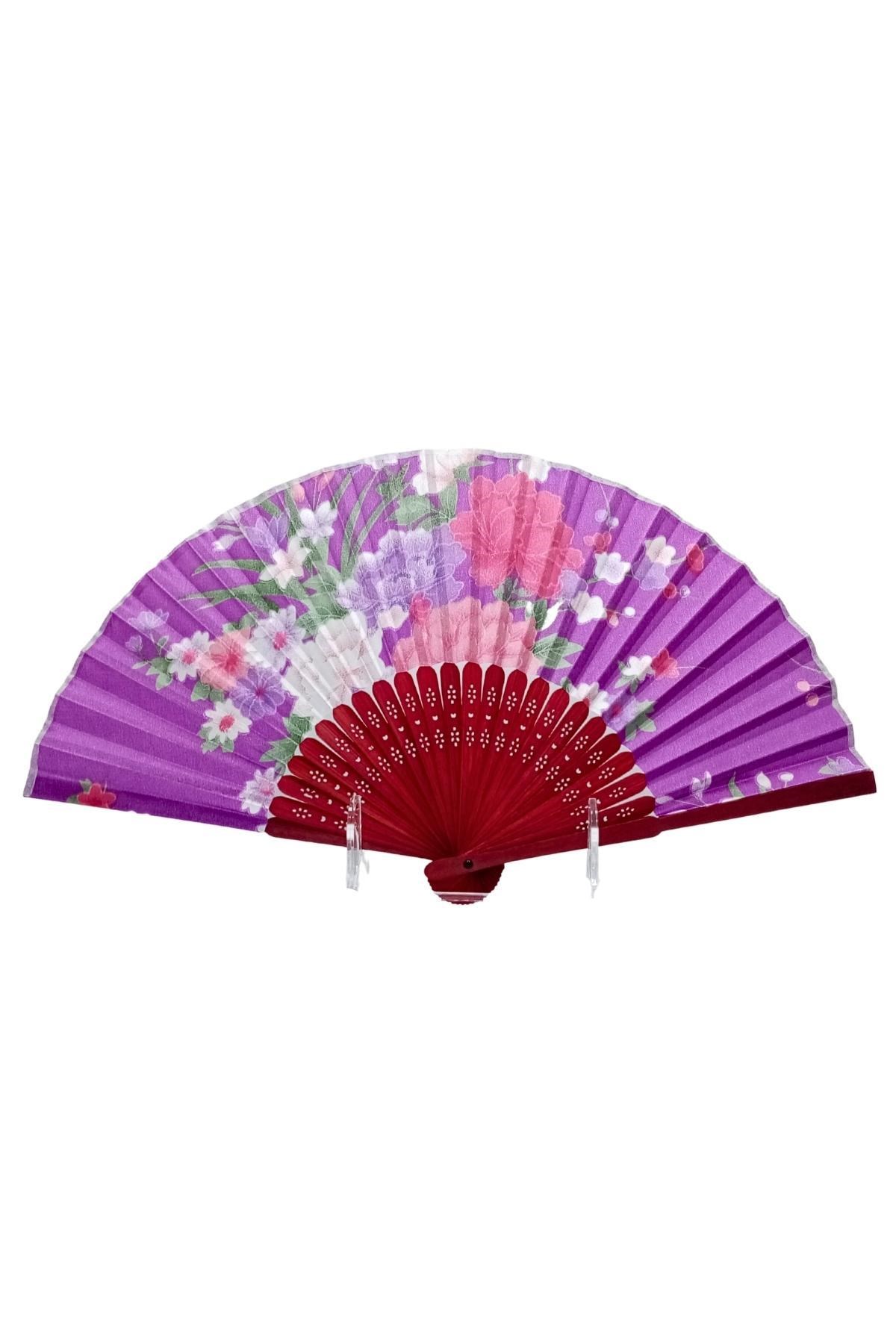 JaponyaDünyadan HediyelerDNY-HD100712Keskin Hediyelik Eşya Ve TekstilJapon Bambu Kumaş Yelpaze Çanta Boy Stant Hediyeli No.30