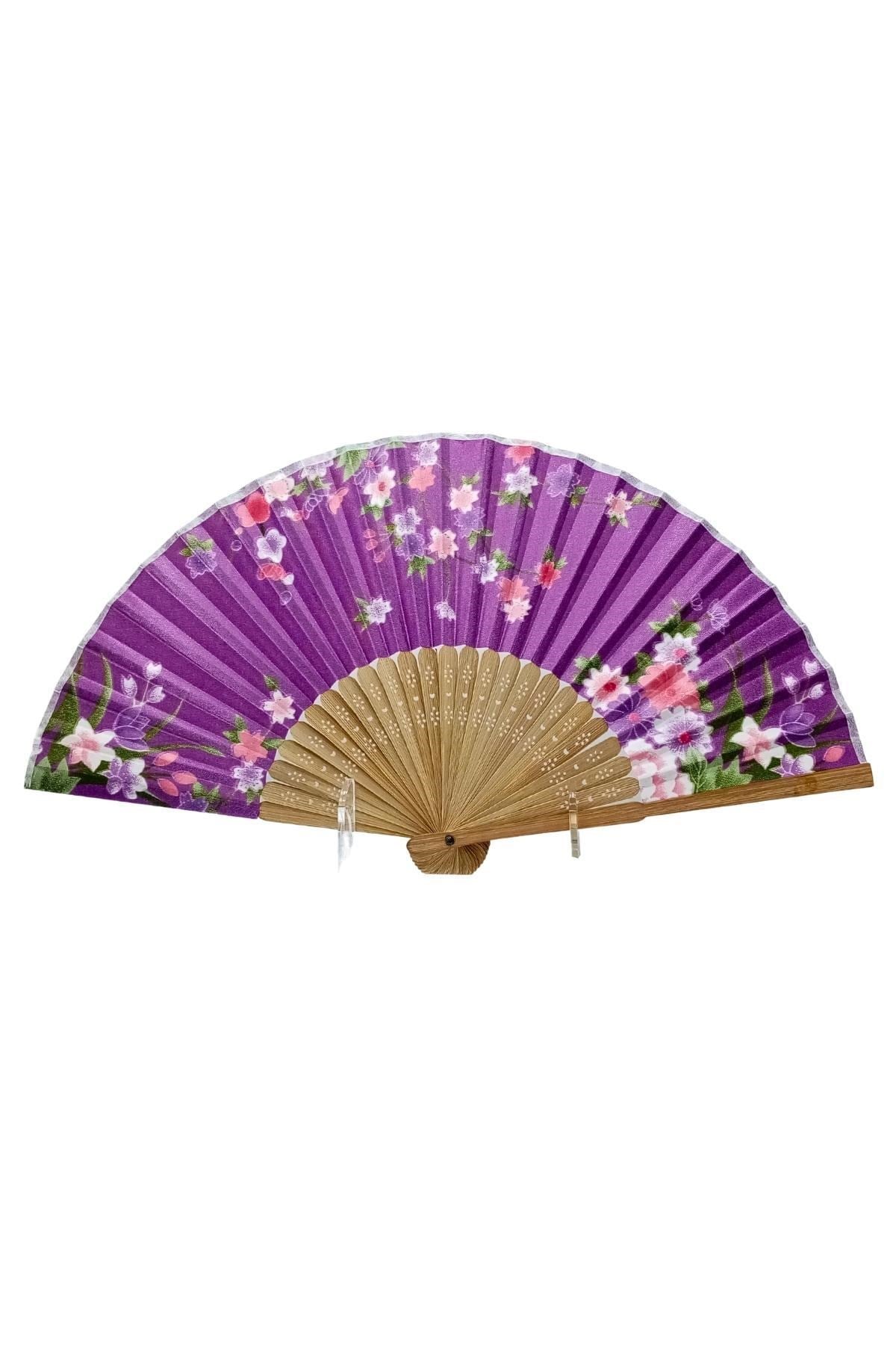 JaponyaDünyadan HediyelerDNY-HD100738Keskin Hediyelik Eşya Ve TekstilJapon Bambu Kumaş Yelpaze Çanta Boy Stant Hediyeli No.56