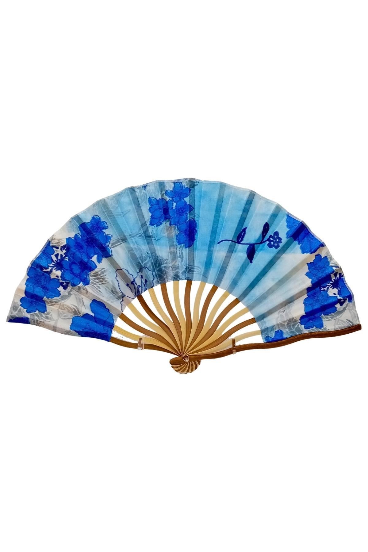 JaponyaDünyadan HediyelerDNY-HD100758Keskin Hediyelik Eşya Ve TekstilJapon Bambu Kumaş Yelpaze Çanta Boy Stant Hediyeli No.76