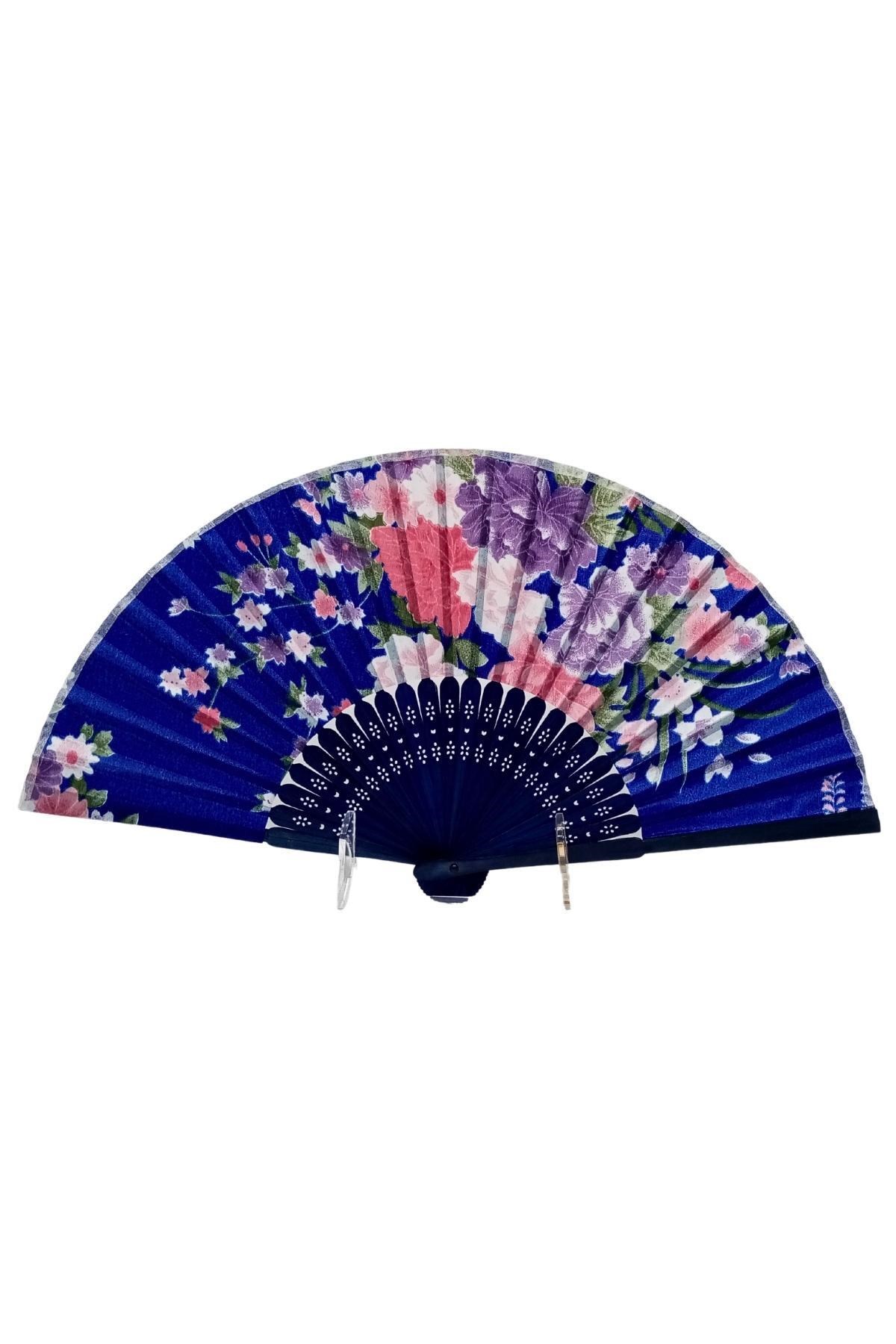 JaponyaDünyadan HediyelerDNY-HD100768Keskin Hediyelik Eşya Ve TekstilJapon Bambu Kumaş Yelpaze Çanta Boy Stant Hediyeli No.86