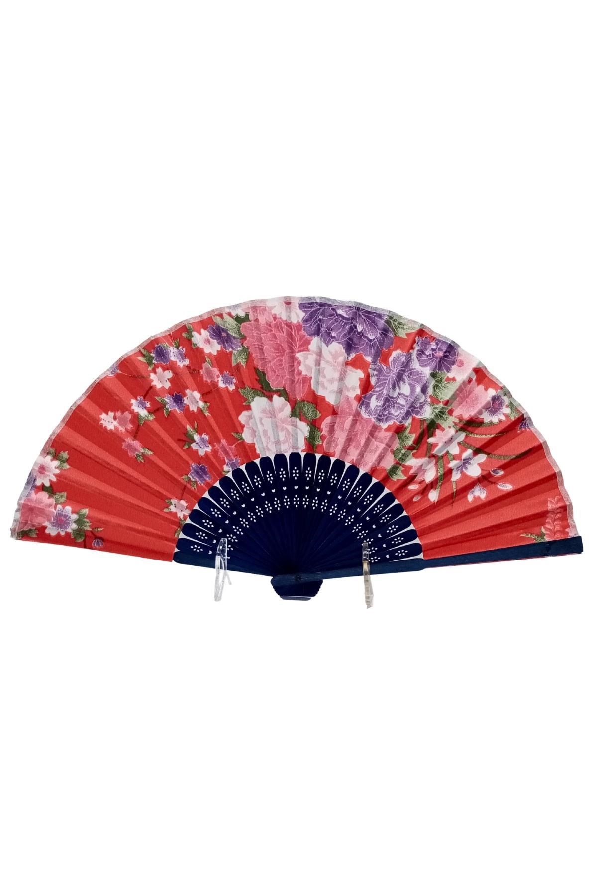 JaponyaDünyadan HediyelerDNY-HD100769Keskin Hediyelik Eşya Ve TekstilJapon Bambu Kumaş Yelpaze Çanta Boy Stant Hediyeli No.87