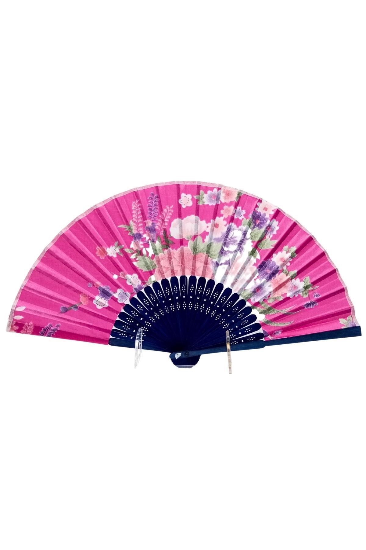 JaponyaDünyadan HediyelerDNY-HD100771Keskin Hediyelik Eşya Ve TekstilJapon Bambu Kumaş Yelpaze Çanta Boy Stant Hediyeli No.89