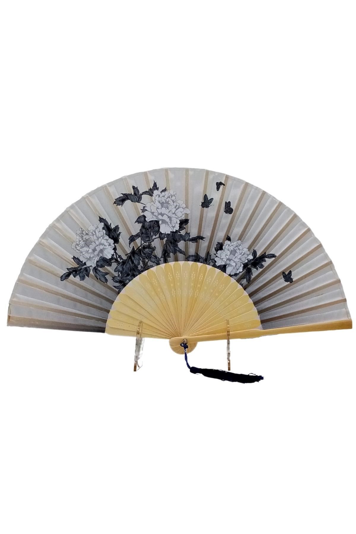 JaponyaDünyadan HediyelerDNY-HD100813Keskin Hediyelik Eşya Ve TekstilJapon Bambu Kumaş Yelpaze Çanta Boy Stant Hediyeli No.131