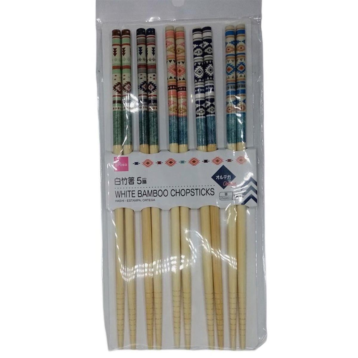 JaponyaDünyadan HediyelerDNY-HDY462410Keskin Hediyelik Eşya Ve TekstilJapon Orjinal Daiso Bambu Chopsticks Altega Desenli 5 Adet