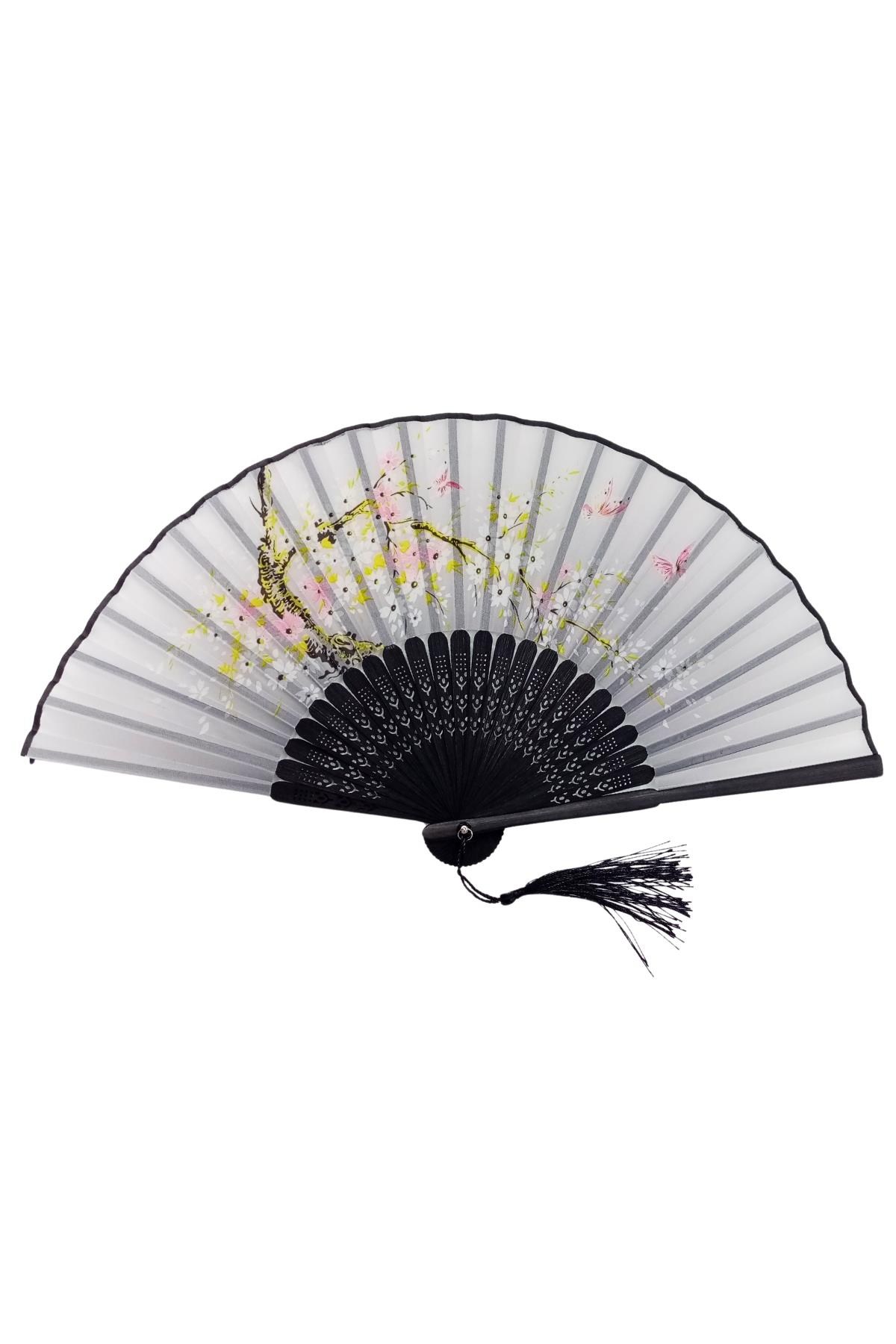 JaponyaDünyadan HediyelerDNY-HDYJPNYLPZ03Keskin Hediyelik Eşya Ve TekstilJapon Bambu Kumaş Yelpaze Çanta Boy Stant Hediyeli No.137