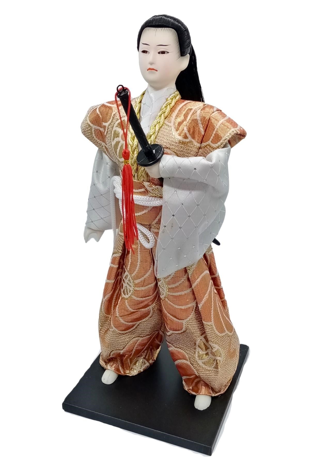 JaponyaDünyadan HediyelerDNY-HDYZMTSMRY03Keskin Hediyelik Eşya Ve TekstilGeleneksel Japon Yakuza Ninja Bebek Kabuki Biblo 30 cm No.3
