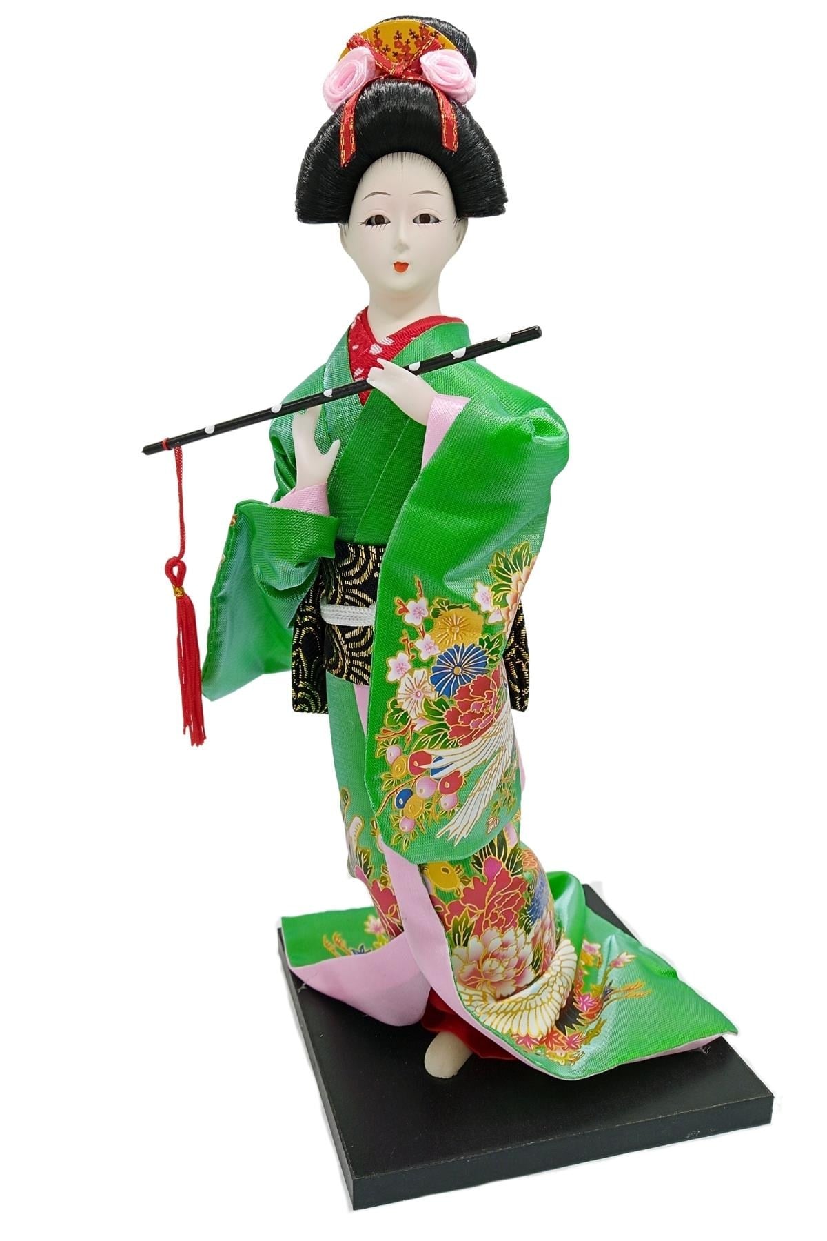 JaponyaDünyadan HediyelerDNY-HDZMRT13Keskin Hediyelik Eşya Ve TekstilJapon Kimonolu Geyşa Bebek Biblo 30 cm No.13