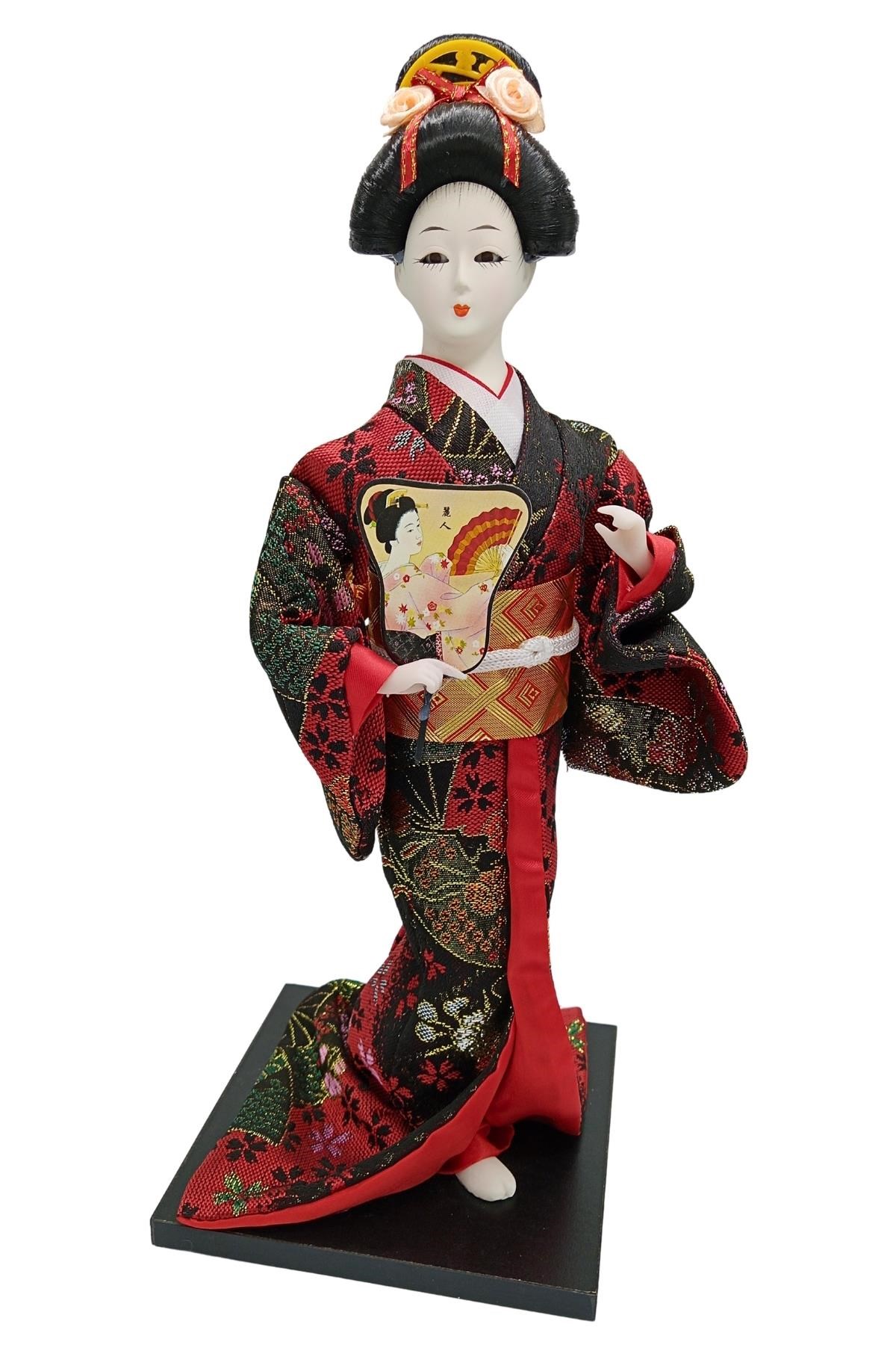 JaponyaDünyadan HediyelerDNY-HDZMRT21Keskin Hediyelik Eşya Ve TekstilJapon Kimonolu Geyşa Bebek Biblo 30 cm No.21