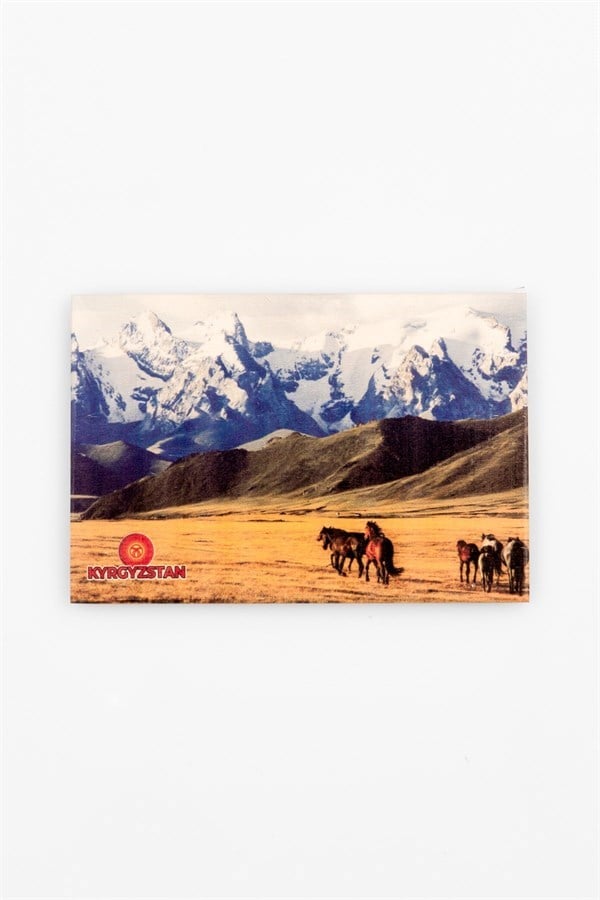 KırgızistanDünyadan HediyelerAHŞPKRTPSTL-3118Keskin Hediyelik Eşya Ve TekstilKırgızistan Temalı Ahşap Kartpostal Magnet