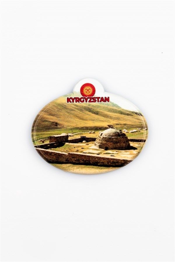 KırgızistanDünyadan HediyelerKRTSOVLMGNT-541Keskin Hediyelik Eşya Ve TekstilKırgızistan Taş Rabat Kervansarayı Oval Magnet