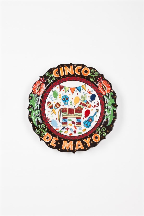 MeksikaDünyadan HediyelerMIMC-7895683Keskin Hediyelik Eşya Ve TekstilSeramik Tabak Cinco De Mayo 25 cm No.1