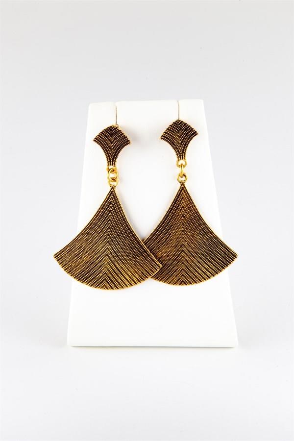 MısırDünyadan HediyelerKPMSRFGR-62Keskin Hediyelik Eşya Ve TekstilAntik Mısır Etnik Küpe Bronz Renk