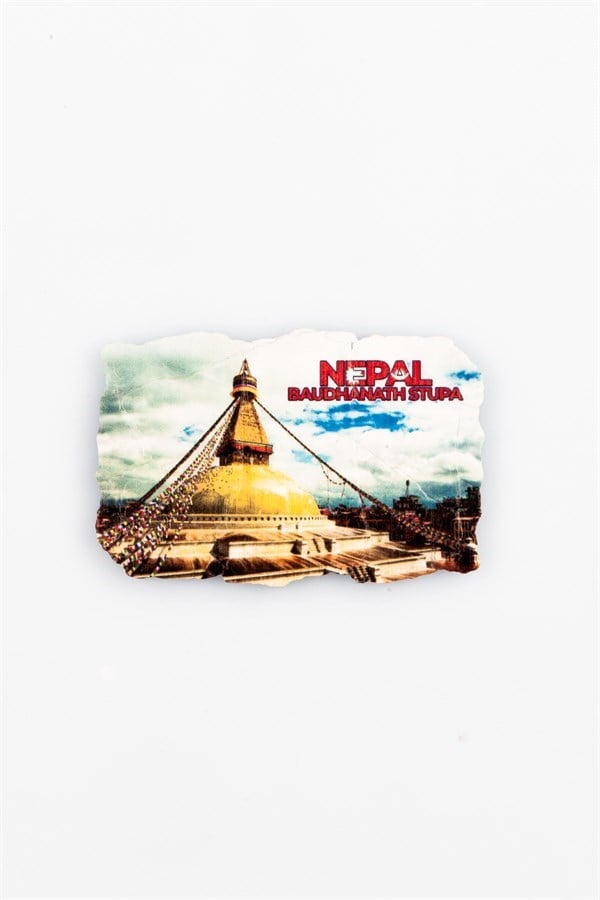 NepalDünyadan HediyelerKRTSFRSCMGNT-437Keskin Hediyelik Eşya Ve TekstilNepal Boudhanath Stupa Fresco Magnet