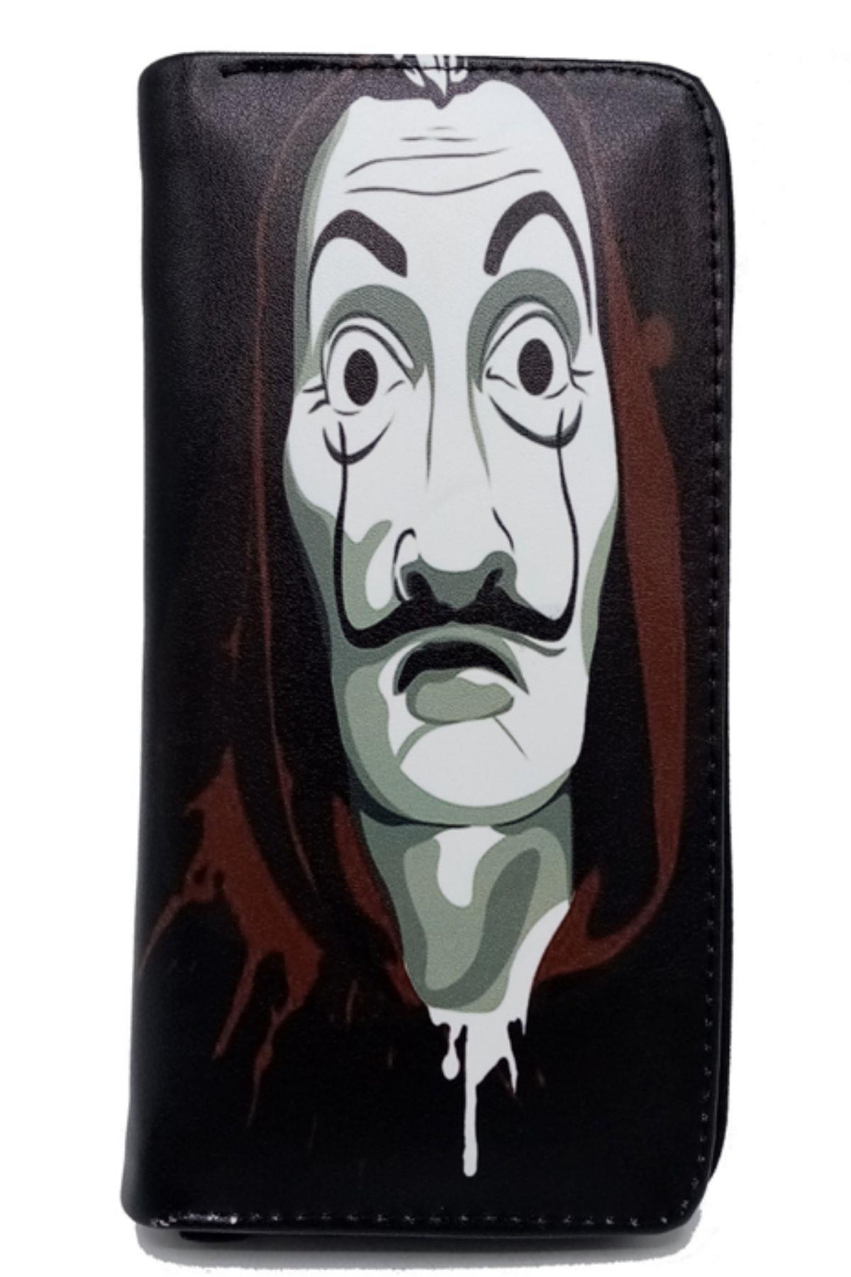 PortekizDünyadan HediyelerCZLCP-CUZ-007Keskin Hediyelik Eşya Ve TekstilLa Casa de Papel Salvador Dali Temalı Fermuarlı Cüzdan No.7