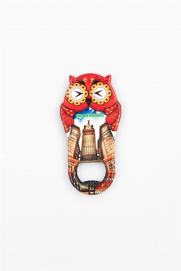 Suudi ArabistanDünyadan HediyelerMGNTBYKŞACK-10261Keskin Hediyelik Eşya Ve TekstilSuudi Arabistan Temalı Baykuş Magnet Kapak Açacak