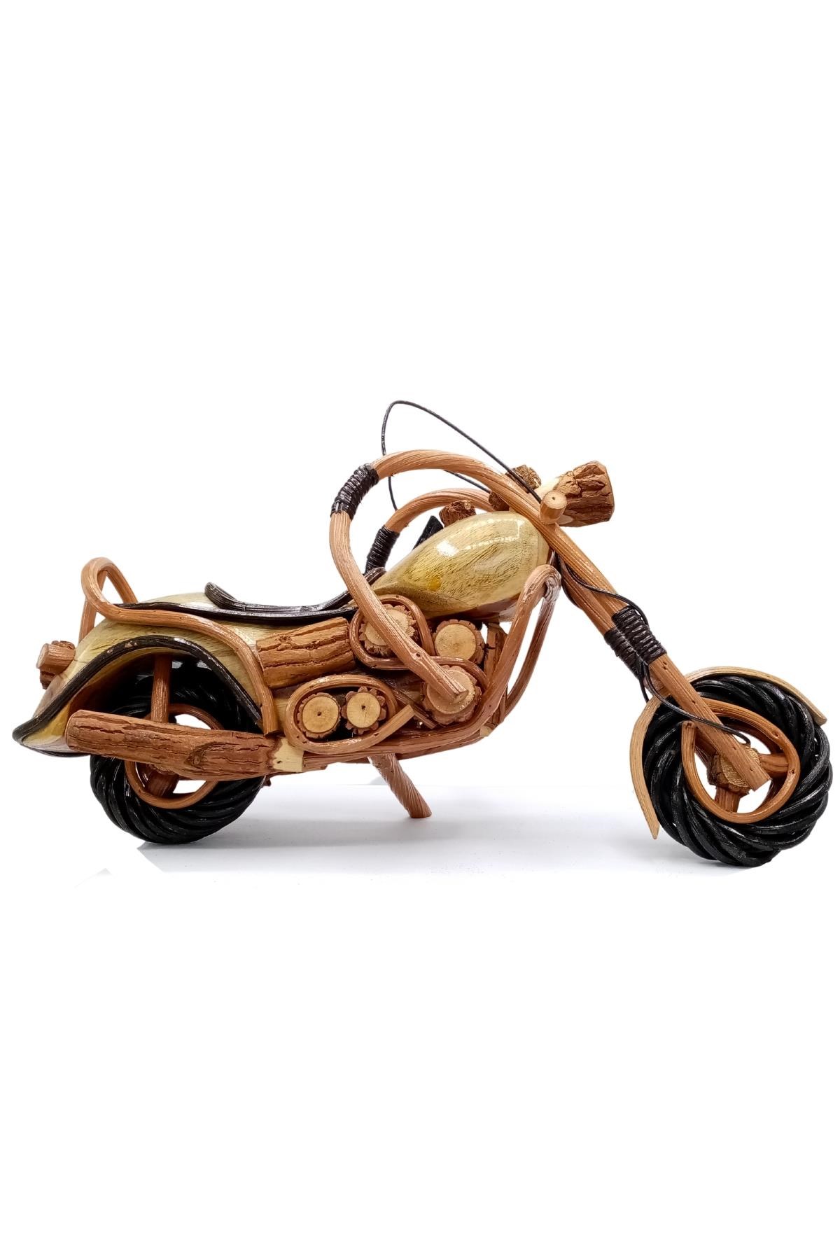 TaylandDünyadan HediyelerDNY-HD100890Keskin Hediyelik Eşya Ve TekstilDekoratif Motosiklet El Yapımı Ağaç Tayland Motor 40 cm