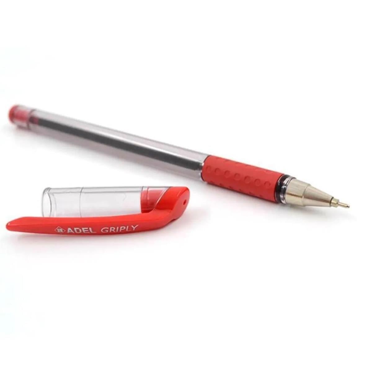 TürkiyeAdelDNY-HD100463Keskin Hediyelik Eşya Ve TekstilAdel Griply Tükenmez Kalem Kırmızı 0.7 mm İnce Uçlu