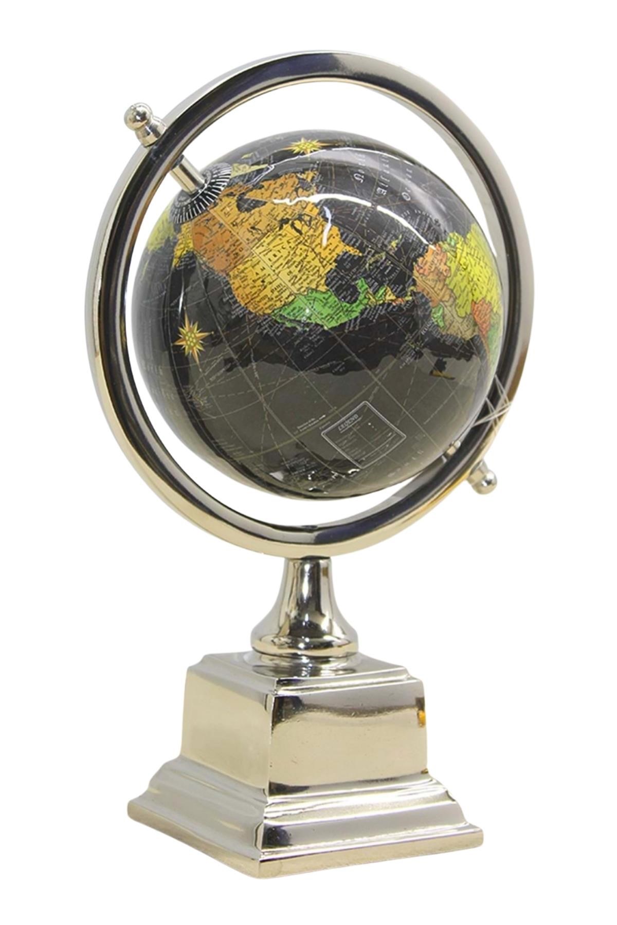 TürkiyeDünyadan HediyelerDNY-HDYSL340-BKeskin Hediyelik Eşya Ve TekstilDünya Küre Stantlı Dekoratif Döner World Globe Sl340-B 26cm