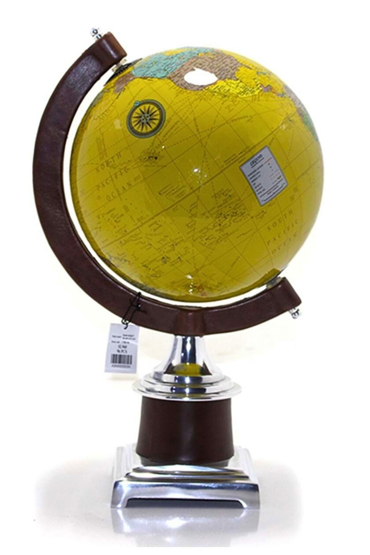 TürkiyeDünyadan HediyelerSL960SARIKeskin Hediyelik Eşya Ve TekstilAyaklı Dünya Küre Ev Ofis Masa Dekoru Döner Dünya Küre Modern Harita 36cm Kahve&Sarı