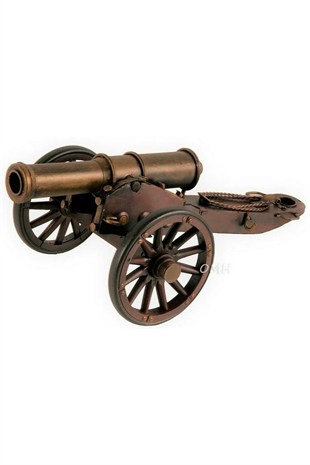 Amerika Birleşik DevletleriDünyadan HediyelerDNY-DHC1317SVS2Keskin Hediyelik Eşya Ve TekstilVintage Amerikan İç Savaş Topu Nostaljik Metal Top Arabası 31cm