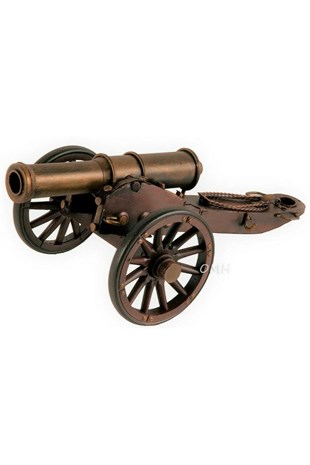 Amerika Birleşik DevletleriDünyadan HediyelerDNY-DHC1317SVS2Keskin Hediyelik Eşya Ve TekstilVintage Amerikan İç Savaş Topu Nostaljik Metal Top Arabası 31cm