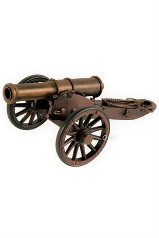 Amerika Birleşik DevletleriDünyadan HediyelerDNY-DHC1317SVS2Keskin Hediyelik Eşya Ve TekstilVintage Amerikan İç Savaş Topu Nostaljik Metal Top Arabası 31cm