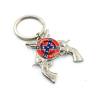 Amerika Birleşik DevletleriDünyadan HediyelerANHTR-MTLTBC02Keskin Hediyelik Eşya Ve TekstilFlorida Rebel İkili Tabanca Anahtarlık