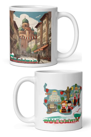 BulgaristanDünyadan HediyelerDNY-HDMUGB40Keskin Hediyelik Eşya Ve TekstilBulgaristan Kupa Bardak 2 Adet Seyahat Hatıra Bulgaria Mug