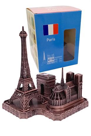 FransaDünyadan HediyelerDNY-HDMTLBR500Keskin Hediyelik Eşya Ve TekstilVintage Metal Fransa Paris Şehri Bakır 14 cm