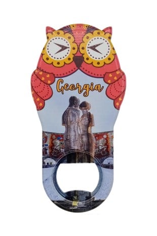 GürcistanDünyadan HediyelerDNY-HD101070Keskin Hediyelik Eşya Ve TekstilGürcistan Temalı Baykuş Magnet Kapak Açacak