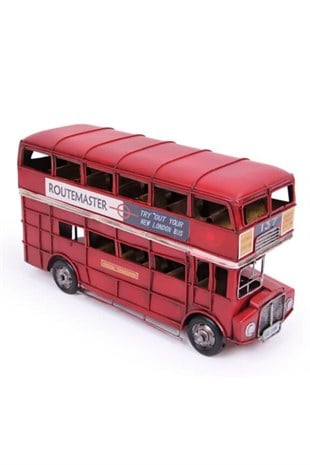 İngiltereDünyadan HediyelerDNY1210E-3309Keskin Hediyelik Eşya Ve TekstilDekoratif Metal Londra Şehir Otobüsü 32 cm