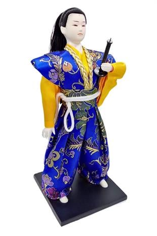 JaponyaDünyadan HediyelerDNY-HDYZMTSMRY01Keskin Hediyelik Eşya Ve TekstilGeleneksel Japon Yakuza Ninja Bebek Kabuki Biblo 30 cm No.1