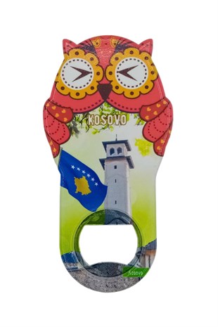 KosovaDünyadan HediyelerDNY-HD101059Keskin Hediyelik Eşya Ve TekstilKosova Temalı Baykuş Magnet Kapak Açacak